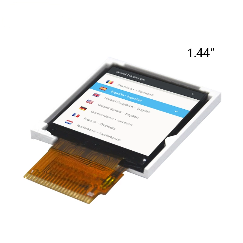 1.44 inch TFT display / Resolution 128×128 / Small TFT / Interface 8BIT MCU / TN TFT