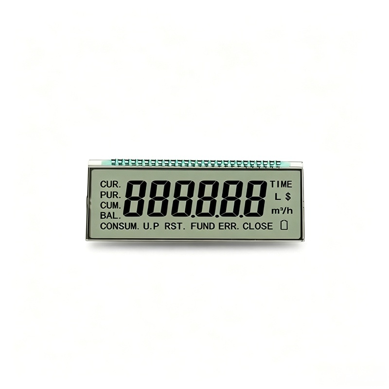 LCD applied to the water meter:   Segment display / TN LCD / High reliability LCD / custom LCD display / Low cost LCD
